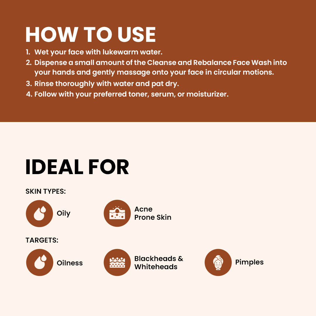 CLEANSE & REBALANCE FACEWASH