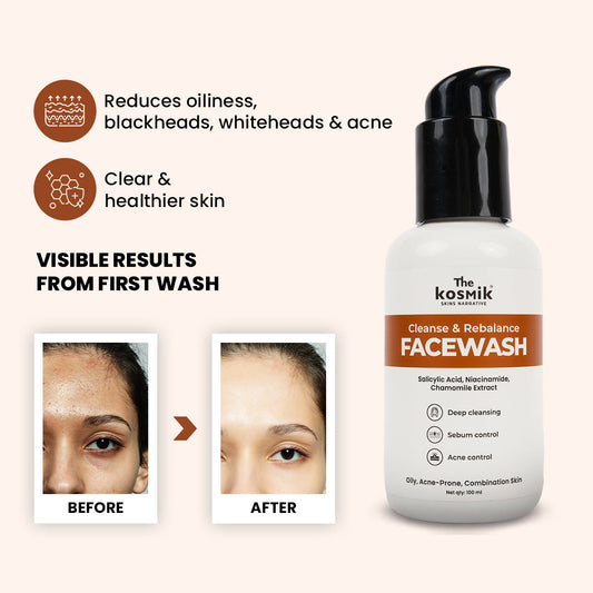 CLEANSE & REBALANCE FACEWASH